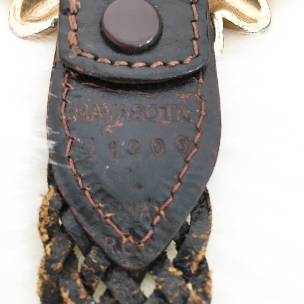 Navasota VTG Braided Sunflower Adjustable Belt L - Picture 7 of 8